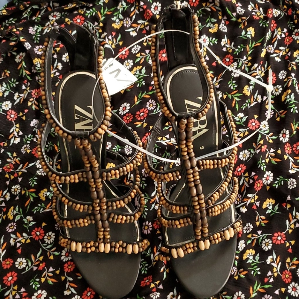 NWT Zara Sandal Heels